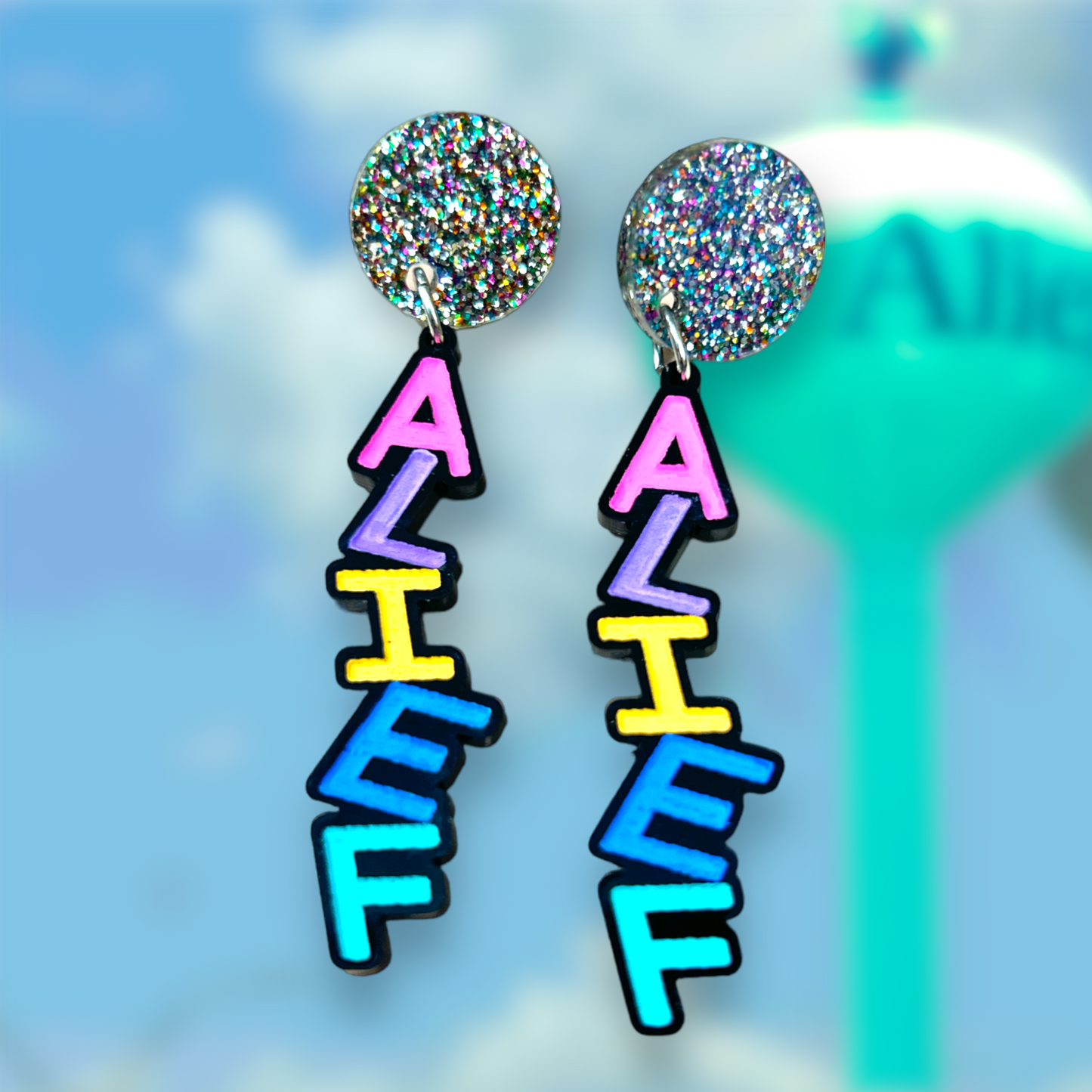 Alief Colorful Dangle Earrings