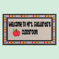 Classroom Door Mat-Pencil Border