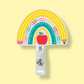 School Supplies Rainbow Badge Reel