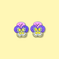 Pansy Studs
