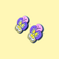 Pansy Studs