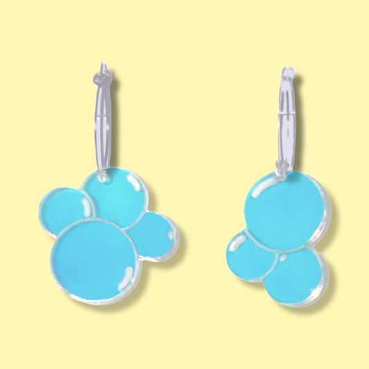 Iridescent Bubbles- Dangle Earrings