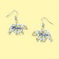 Mama Bear Floral Dangle Earrings