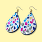 Multi Colored Leopard Teardrops