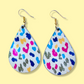 Multi Colored Leopard Teardrops