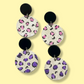 Silver And Spots Dangles