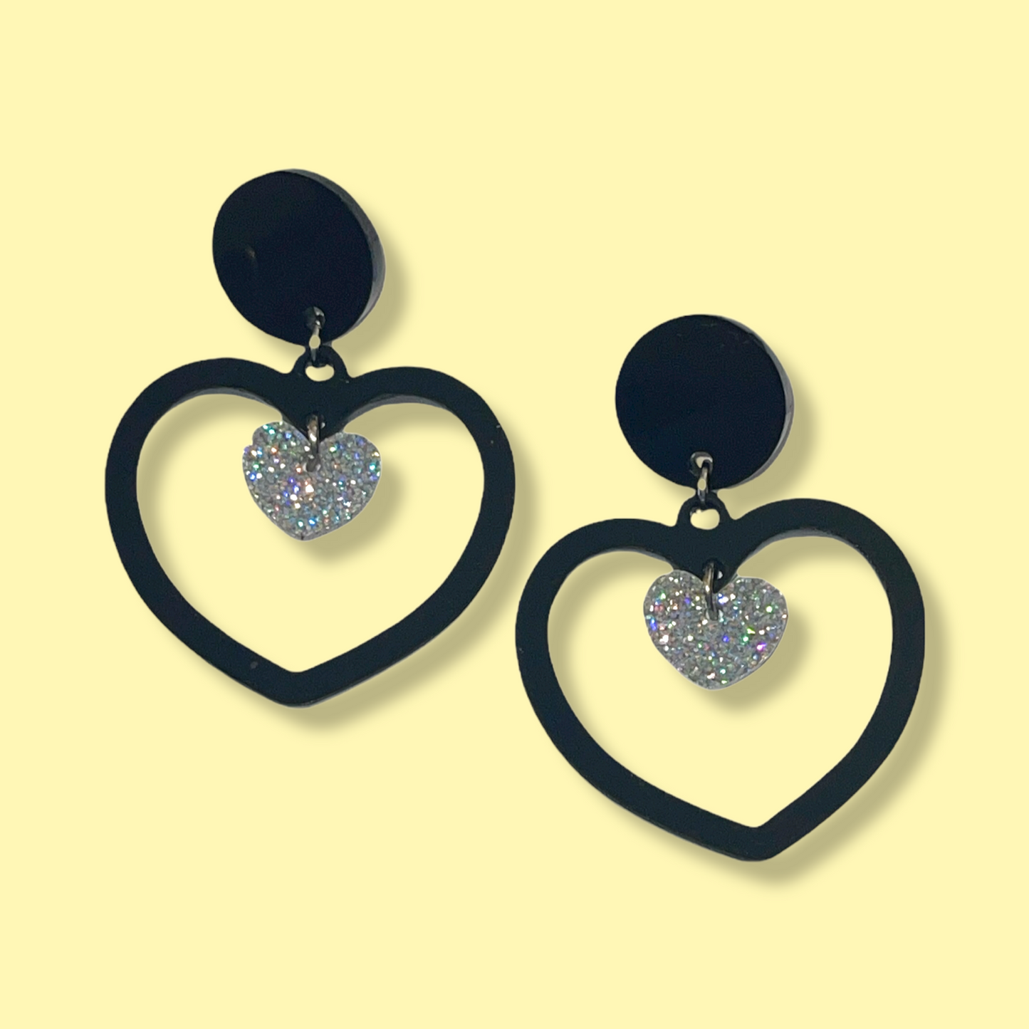 Black Heart Dangles