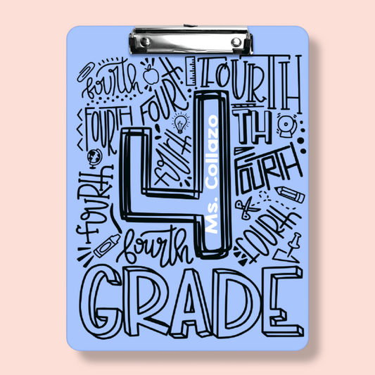 Grade Level Scribble Clipboard