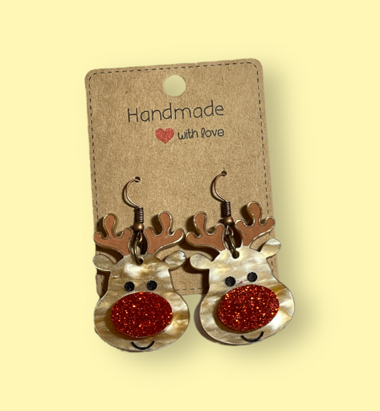 Reindeer Dangle  Earrings
