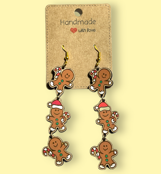 Hanging Gingerbread Trio